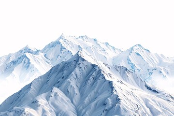 a snowy mountain tops with snow