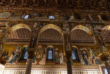 Deurstickers Palatine Chapel or Cappella Palatina, Palermo, Sicily, Italy © jordi2r