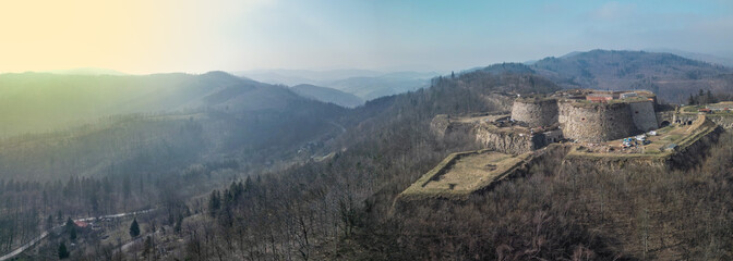 Srebrna Góra Fortress in the Owl Mountains in Lower Silesia