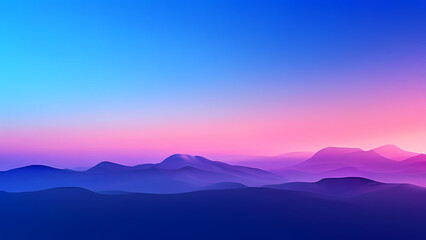 Fototapeta premium a gradient background transitioning from vibrant blue to soft pink hues, creating a calming and visually appealing backdrop,generative ai