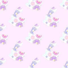 Easter seamless pattern with bunny. Easter bunny print.