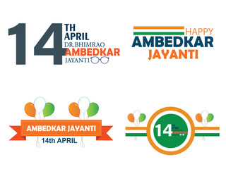 Vector illustration Babasaheb Bhimrao ambedkar Jayanti editable post banner template 