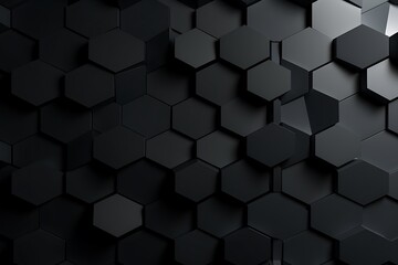 Dark hexagon wallpaper or background