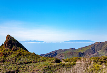 Mountain landscape, Island Tenerife, Canary Islands, Spain, Europe.