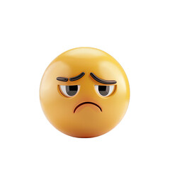 Fototapeta premium sad face emoji