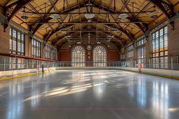 An inside look at a historic hockey stadium - rich with sports history and architectural details - known as the home of legendary games and a cherished heritage site.