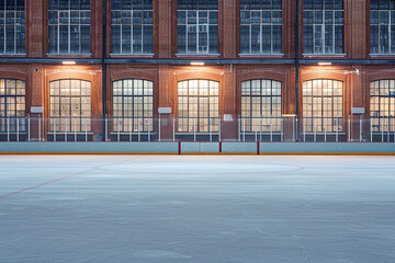 facade of a hockey stadium - obrazy, fototapety, plakaty