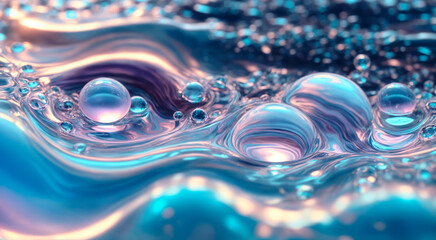 Abstract liquid holographic background