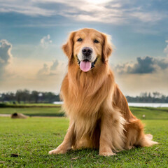Obraz premium golden retriever