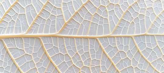 Botanical white leaf skeleton texture background, ideal for design projects and artistic creations.