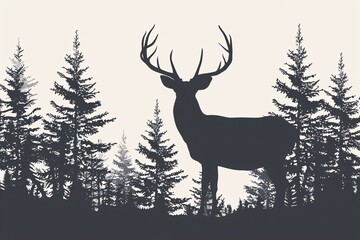 a deer in the woods