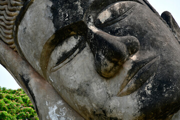 View of the Buddha statue in Laos