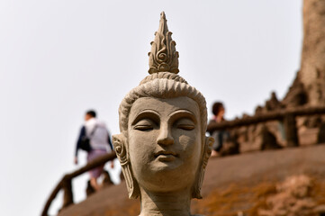 View of the Buddha statue in Laos