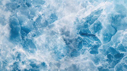 Fototapeta premium Ethereal Aerial View of the Arctic Ice Textures and Patterns