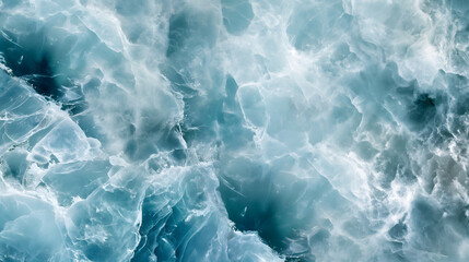 Obraz premium Ethereal Aerial View of the Arctic Ice Textures and Patterns