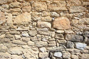 stone wall texture of an old house