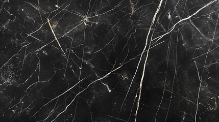 Elegant Black Marble Texture with Intricate White Veining