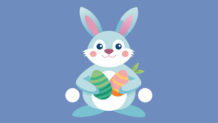 Easter Bunny Eggs Delightful Vector Art for Festive Designs