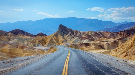 Death Valley, California. Scenic California landscape. Desert, dry, isolation.