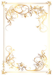 ゴールドのアンティークなフレーム