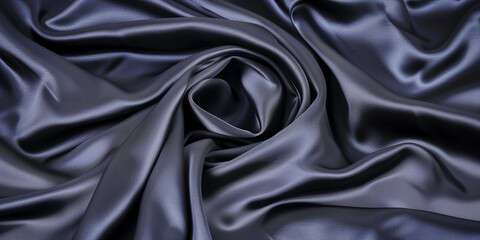 Obraz premium illustration of dark satin texture background. Created with Generative AI