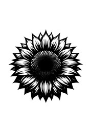 Fototapeta premium Sunflower Svg, Sunflower Clipart, Sunflower Cut file for Cricut, Sunflower Vector, Sunflower Art, Flower Svg