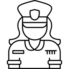 Policewoman Icon