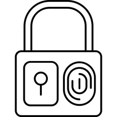 Fingerprint Lock Icon