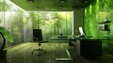 Green office introduces nature into the work room