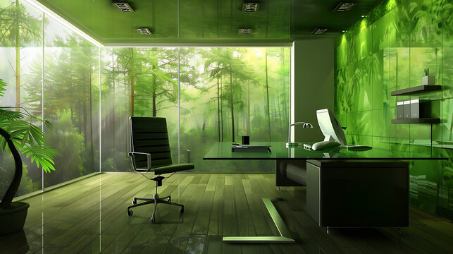 Green office introduces nature into the work room