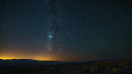 Night Sky With Stars and Milky Way