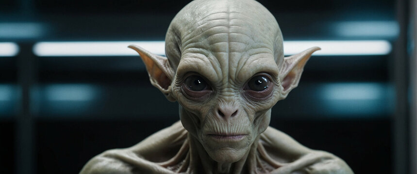 Close Up of Alien Looking at Camera