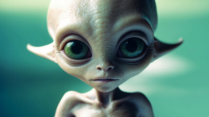 Adorable Alien With Enormous Eyes