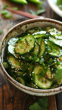 Spicy Korean cucumber salad oi muchim