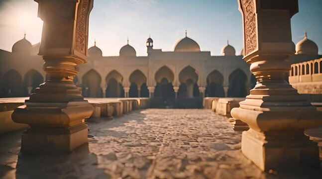 Islamic Moslem Mosque Ornament Video Background Template