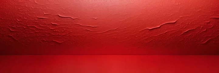 Poster Red Room With Red Floor And Red Wall © @uniturehd