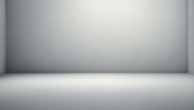 Abstract White Gradient Background With Soft Lighting