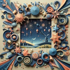 Photo Frame based on abstract art 