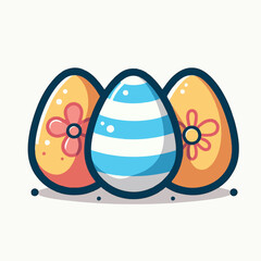 cute easter egg vector & illustration 