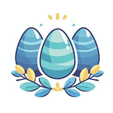 cute easter egg vector & illustration 