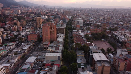 
Bogotá afternoons with its red buildings