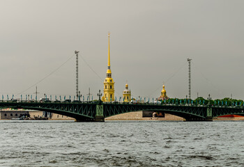 Fototapeta premium Peter and Paul Fortress in St. Petersburg in Russia.