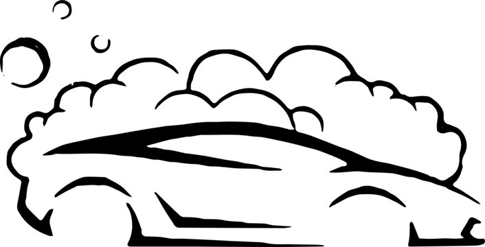logo of car wash - illustration car wash