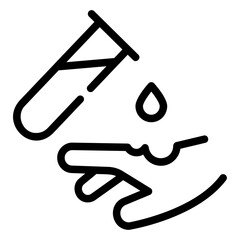 corrosive outline icon