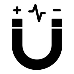 magnetism glyph icon