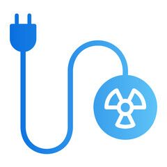 nuclear energy gradient icon