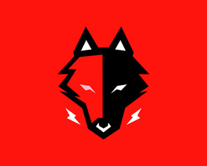 Wolf logo. Animal icon. Jungle. 02