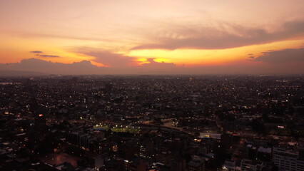 
Bogotá afternoons with its red buildings