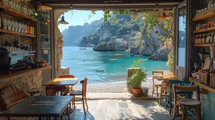 espresso cafe, amalfi coast