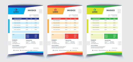 Delivery Note Price List Design
